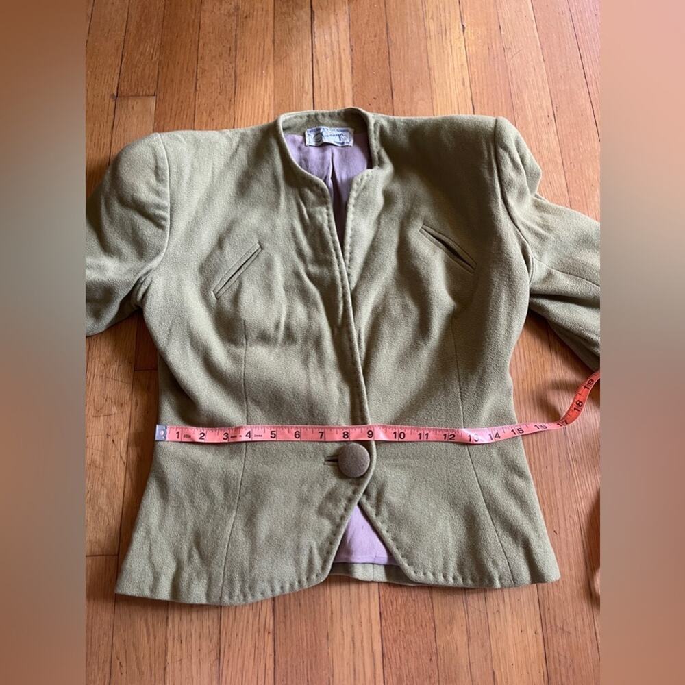 40s Vintage Green Virgin Wool Victory Suit - Picture 11 of 15